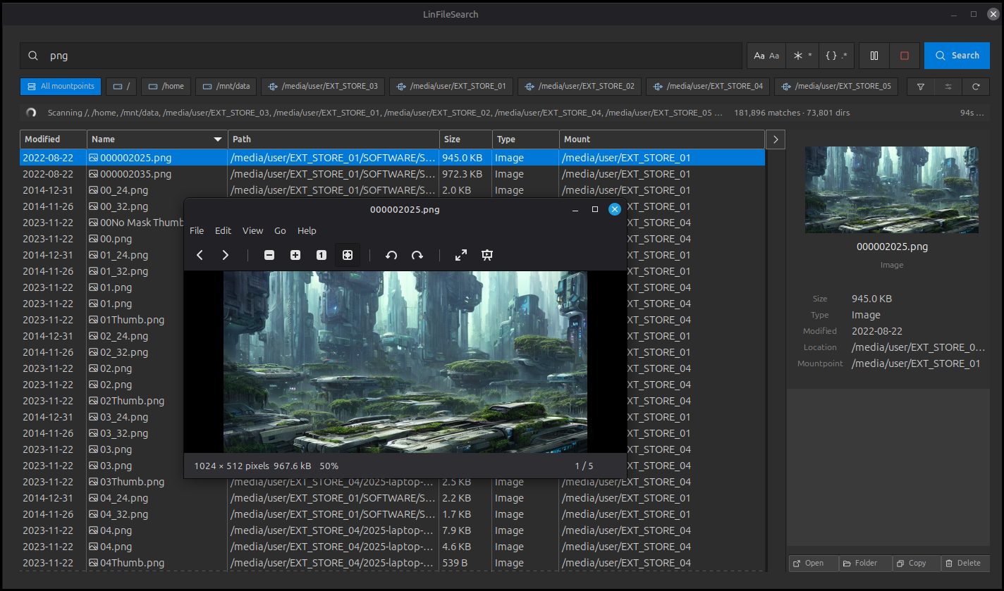 Linux File Search